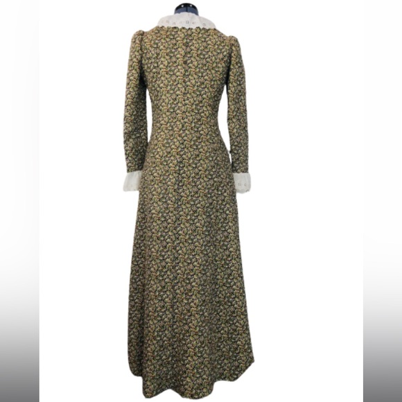 Vintage Cottagecore Robe Floral House Dress Grandma Quilted Nightgown Pockets - Picture 7 of 16